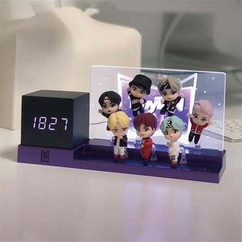 Miniature tan magical door scene clock